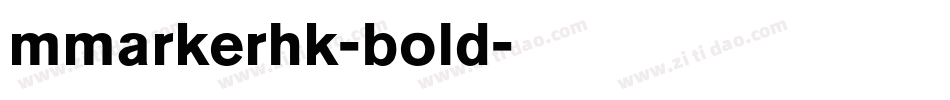 mmarkerhk-bold字体转换