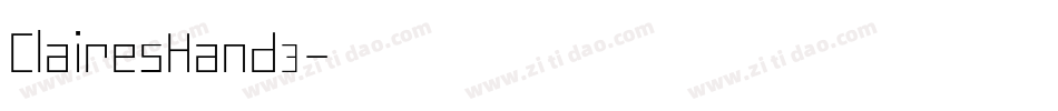 ClairesHand3字体转换