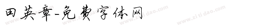 田英章字体转换