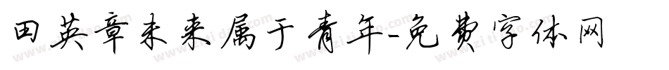 田英章未来属于青年字体转换