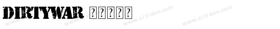 DirtyWar字体转换
