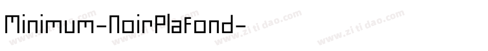 Minimum-NoirPlafond字体转换