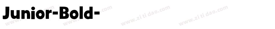 Junior-Bold字体转换