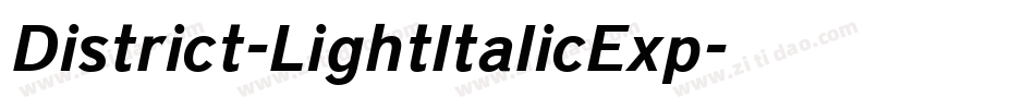 District-LightItalicExp字体转换 District-LightItalicExp字体转换