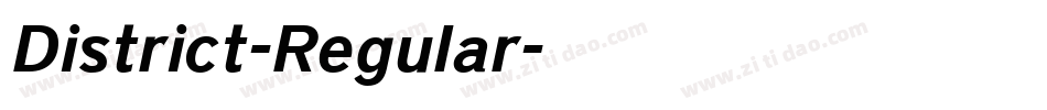 District-Regular字体转换 District-Regular字体转换