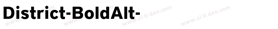 District-BoldAlt字体转换