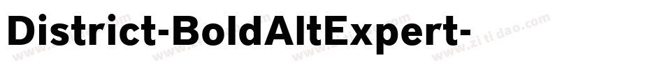 District-BoldAltExpert字体转换