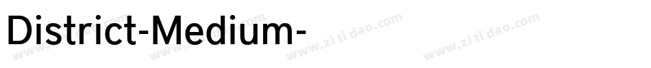 District-Medium字体转换