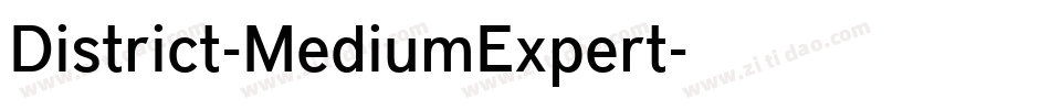 District-MediumExpert字体转换