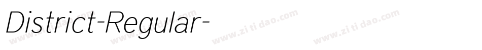 District-Regular字体转换 District-Regular字体转换