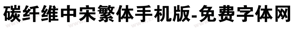 碳纤维中宋繁体手机版字体转换