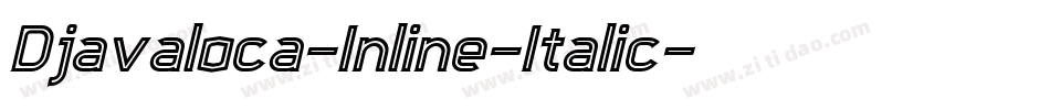 Djavaloca-Inline-Italic字体转换