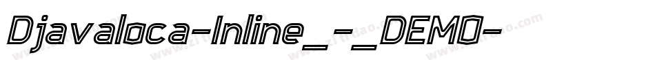 Djavaloca-Inline_-_DEMO字体转换