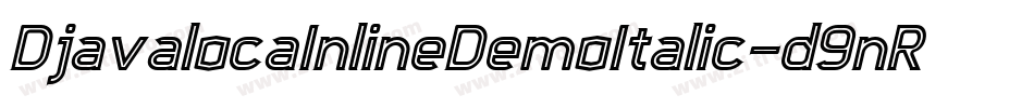DjavalocaInlineDemoItalic-d9nR6字体转换