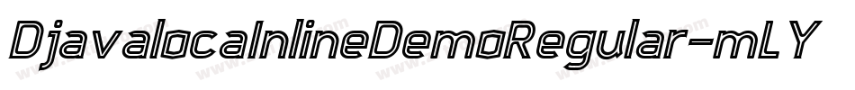 DjavalocaInlineDemoRegular-mLYwx字体转换