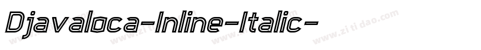 Djavaloca-Inline-Italic字体转换