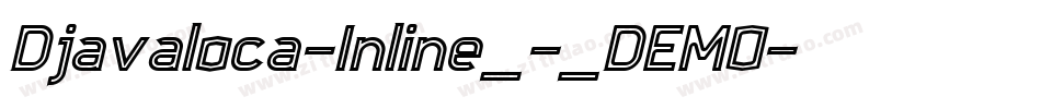 Djavaloca-Inline_-_DEMO字体转换