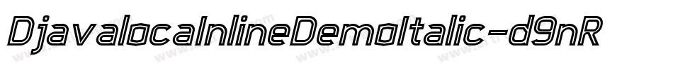 DjavalocaInlineDemoItalic-d9nR6字体转换