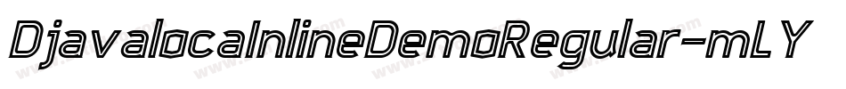 DjavalocaInlineDemoRegular-mLYwx字体转换