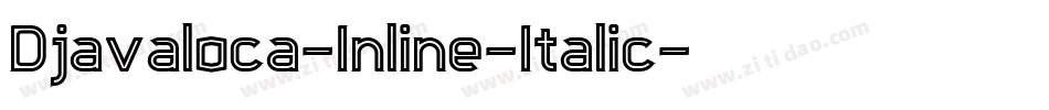 Djavaloca-Inline-Italic字体转换