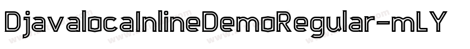 DjavalocaInlineDemoRegular-mLYwx字体转换