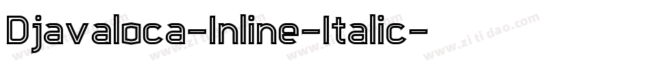 Djavaloca-Inline-Italic字体转换