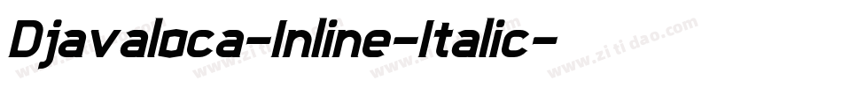 Djavaloca-Inline-Italic字体转换