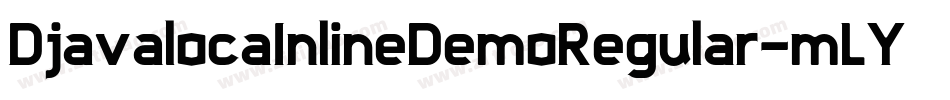 DjavalocaInlineDemoRegular-mLYwx字体转换