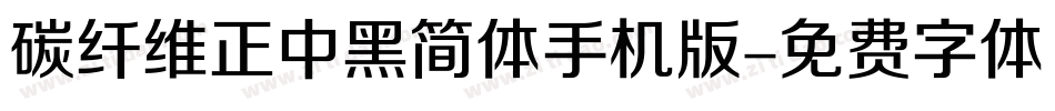 碳纤维正中黑简体手机版字体转换
