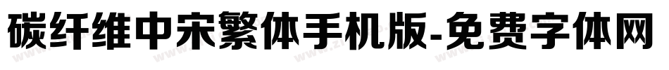 碳纤维中宋繁体手机版字体转换