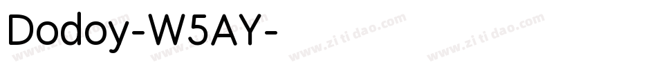 Dodoy-W5AY字体转换