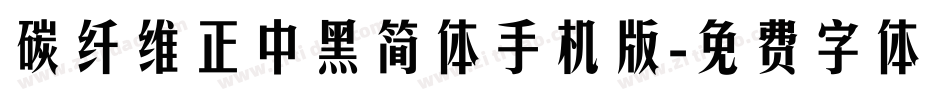 碳纤维正中黑简体手机版字体转换