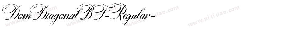 DomDiagonalBT-Regular字体转换