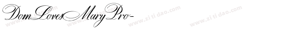 DomLovesMaryPro字体转换 DomLovesMaryPro字体转换