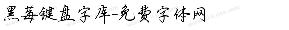 黑莓键盘字库字体转换