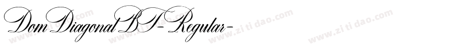 DomDiagonalBT-Regular字体转换