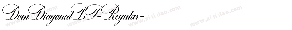 DomDiagonalBT-Regular字体转换