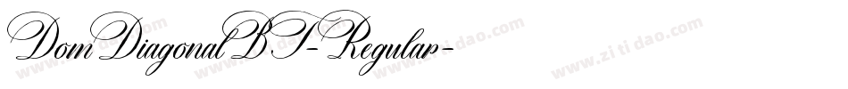 DomDiagonalBT-Regular字体转换