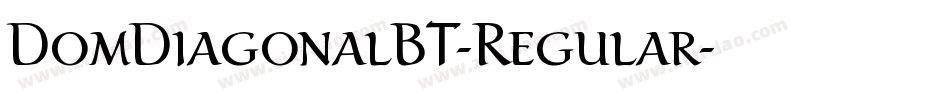 DomDiagonalBT-Regular字体转换