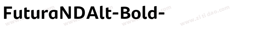 FuturaNDAlt-Bold字体转换