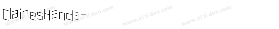 ClairesHand3字体转换