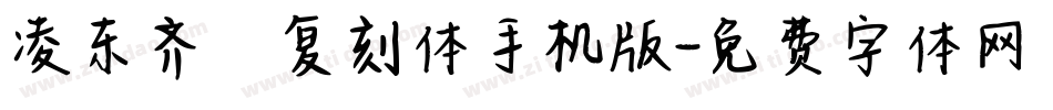 凌东齐伋复刻体手机版字体转换