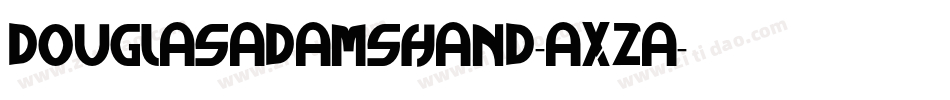 DouglasAdamsHand-axza字体转换