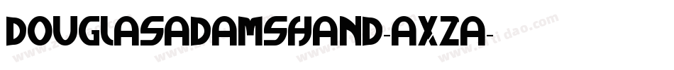 DouglasAdamsHand-axza字体转换
