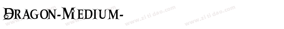 Dragon-Medium字体转换