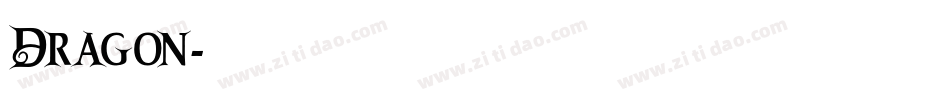 Dragon字体转换