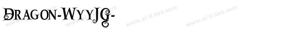 Dragon-WyyJG字体转换