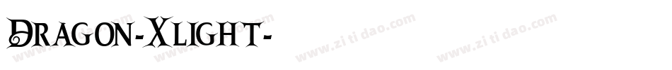 Dragon-Xlight字体转换