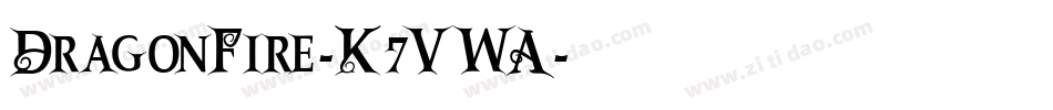 DragonFire-K7VWA字体转换