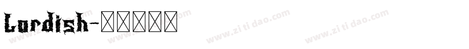 Lordish字体转换